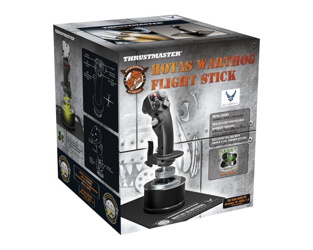 Джойстици и Геймпадове Жичен , авиосимулатор Thrustmaster HOTAS Warthog Flight Stick за PC, Черен 6