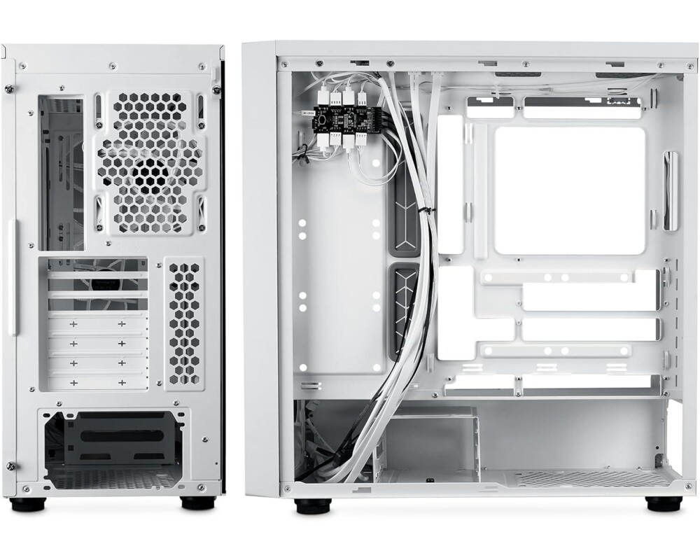 Кутия CoolerMaster MasterBox 600 - White ARGB 6