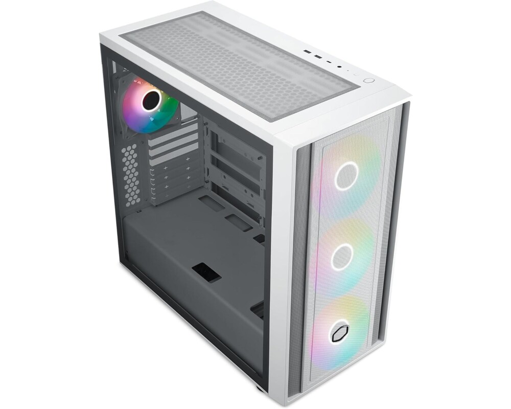 Кутия CoolerMaster MasterBox 600 - White ARGB 2