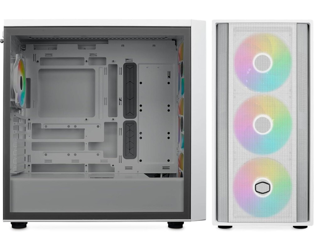 Кутия CoolerMaster MasterBox 600 - White ARGB 3