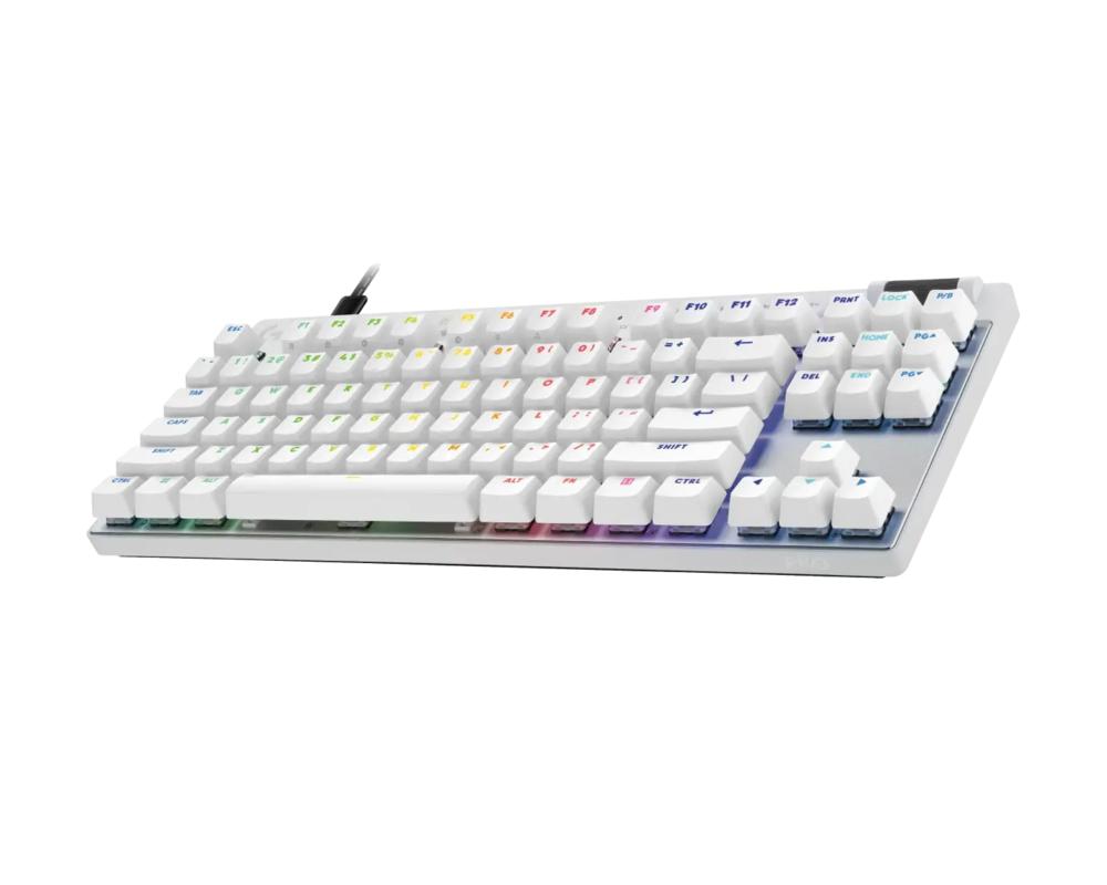 Клавиатура Геймърска механична клавиатура Logitech G Pro X Rapid TKL - White, magnetic-analog switch 3