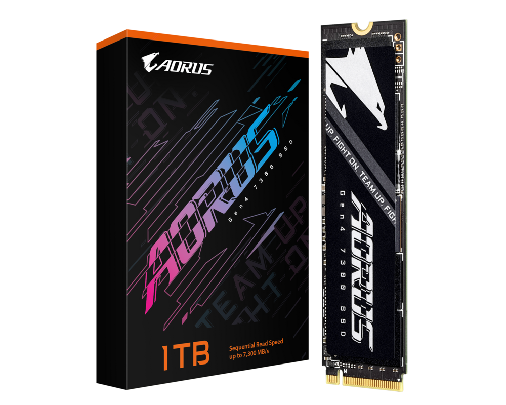 SSD SSD Gigabyte AORUS 7300, 1TB, NVMe, PCIe Gen4 SSD w/o Heatsink 4