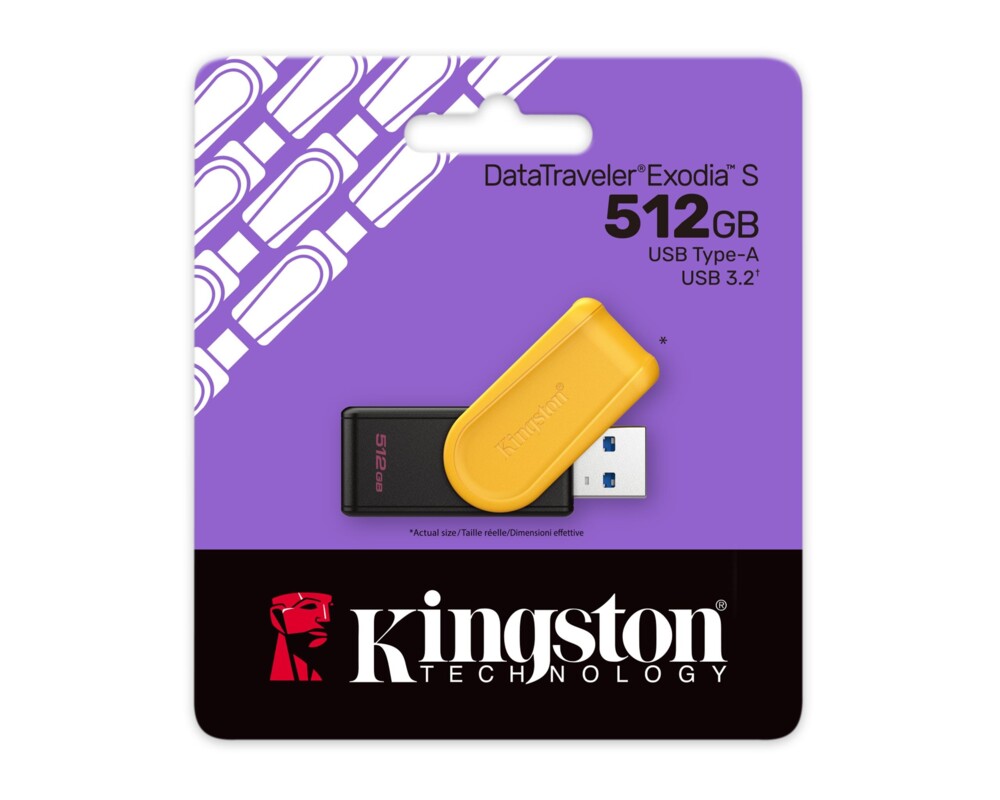 Флаш памет KINGSTON 512GB Portable USB 3.2 Gen 1 DataTraveler Exodia S Black 3
