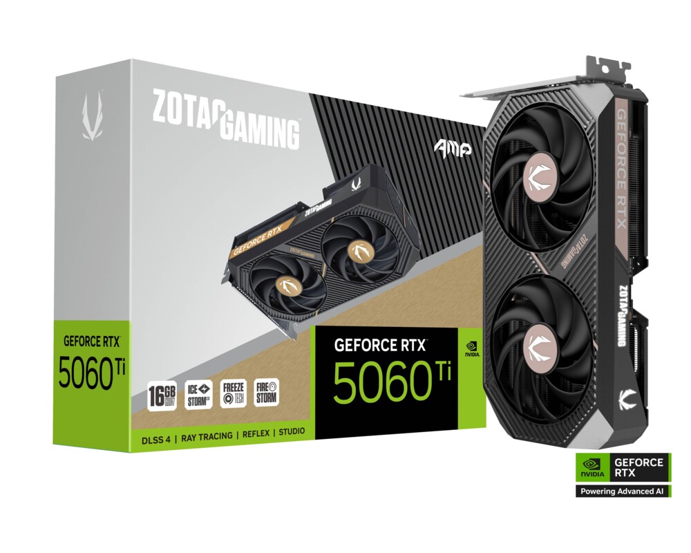 Видеокарта ZOTAC GAMING RTX 5060 TI 16GB AMP GDDR7 6