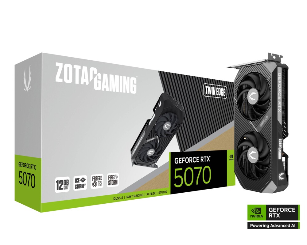 Видеокарта ZOTAC GAMING RTX 5070 Twin Edge 12GB GDDR7 6