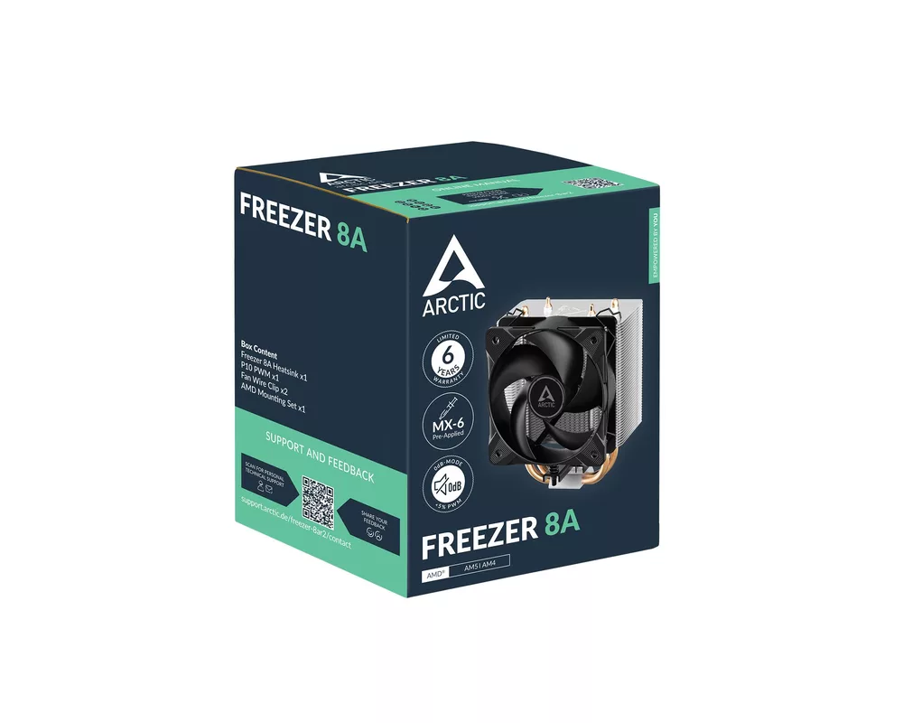 Охладител за процесор ARCTIC Freezer 8A - AM4/AM5 6