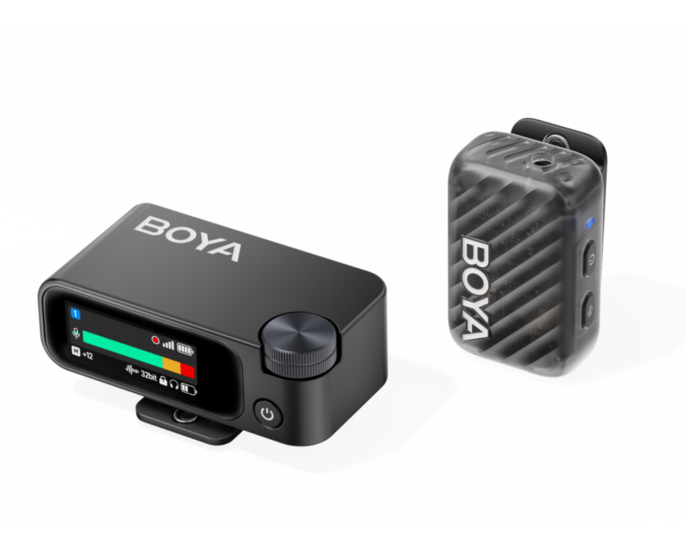 Микрофон Безжична система микрофони All-in-One BOYA BOYAMIC 2 3