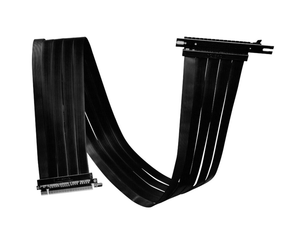 Кабел Lian Li PW-PCIV-4-90X PCIe 4.0 Riser Cable - 900mm, Черен