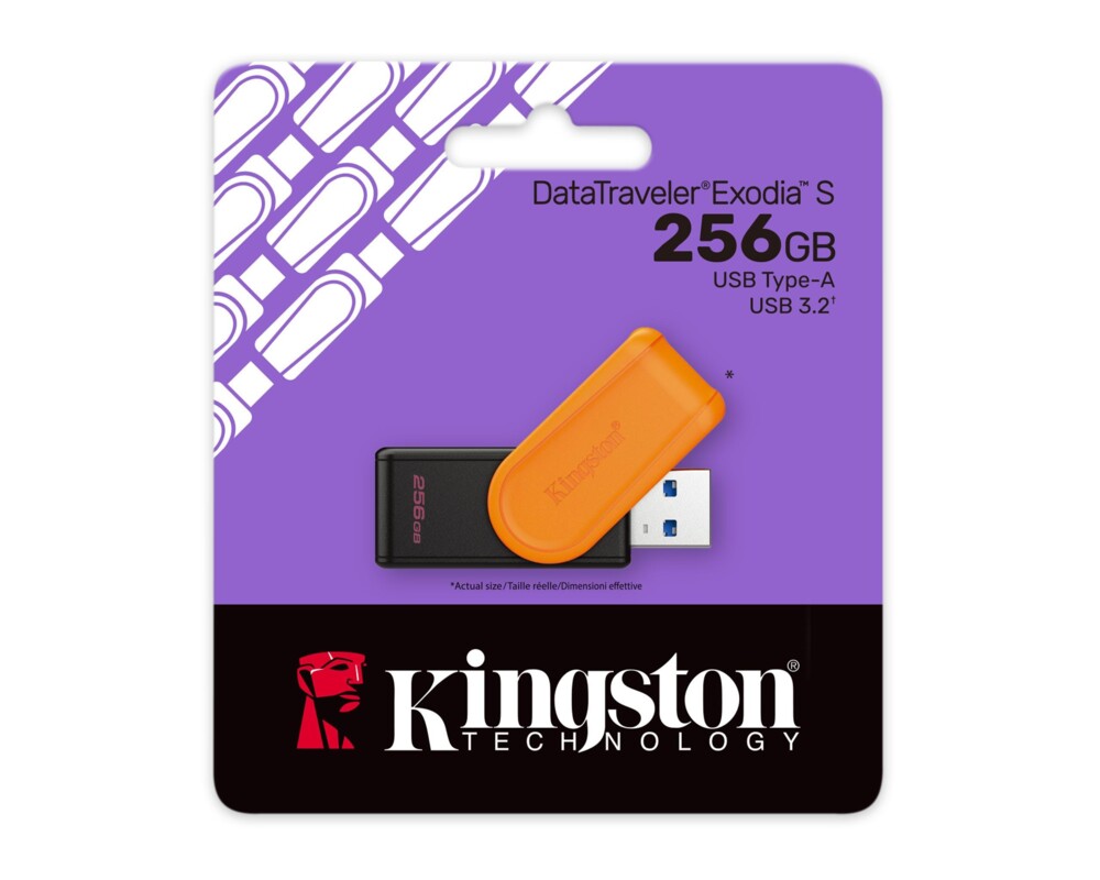 Флаш памет KINGSTON 256GB Portable USB 3.2 Gen 1 DataTraveler Exodia S Black 3