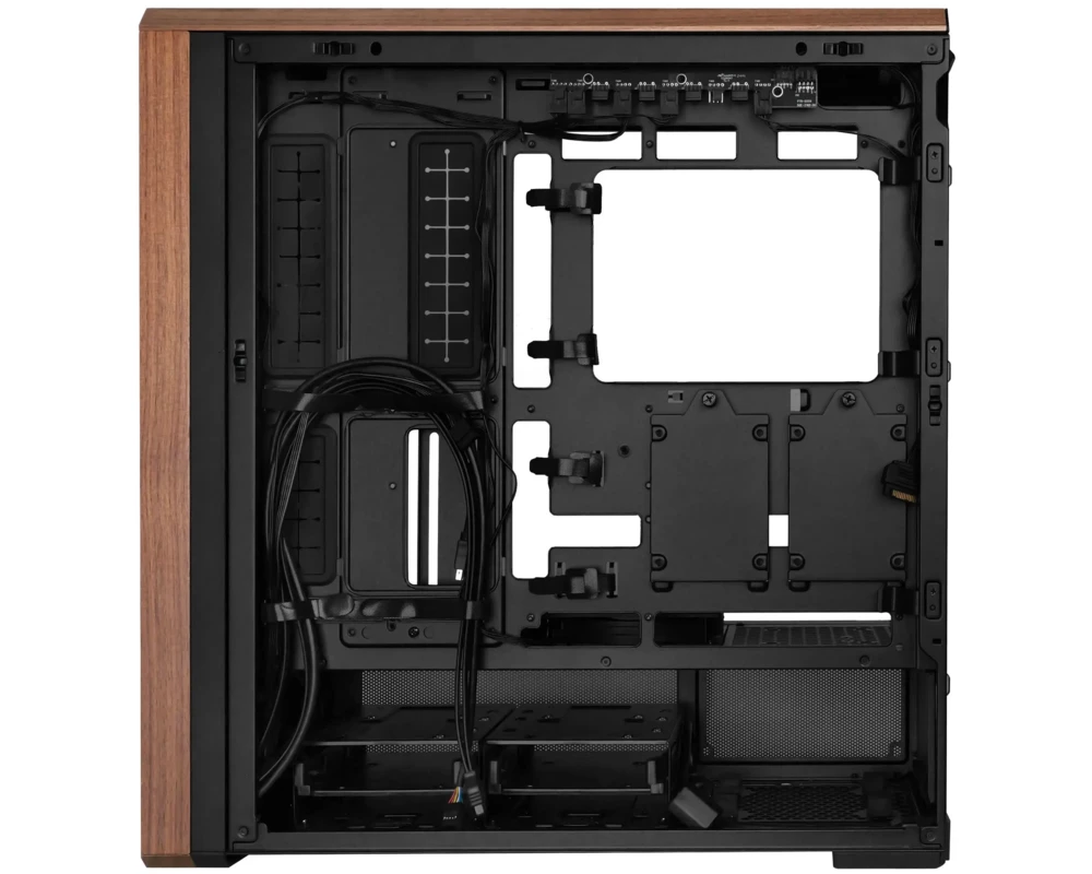 Кутия Lian-Li LANCOOL 217 Mid-Tower, Tempered Glass, Wood-Black 4
