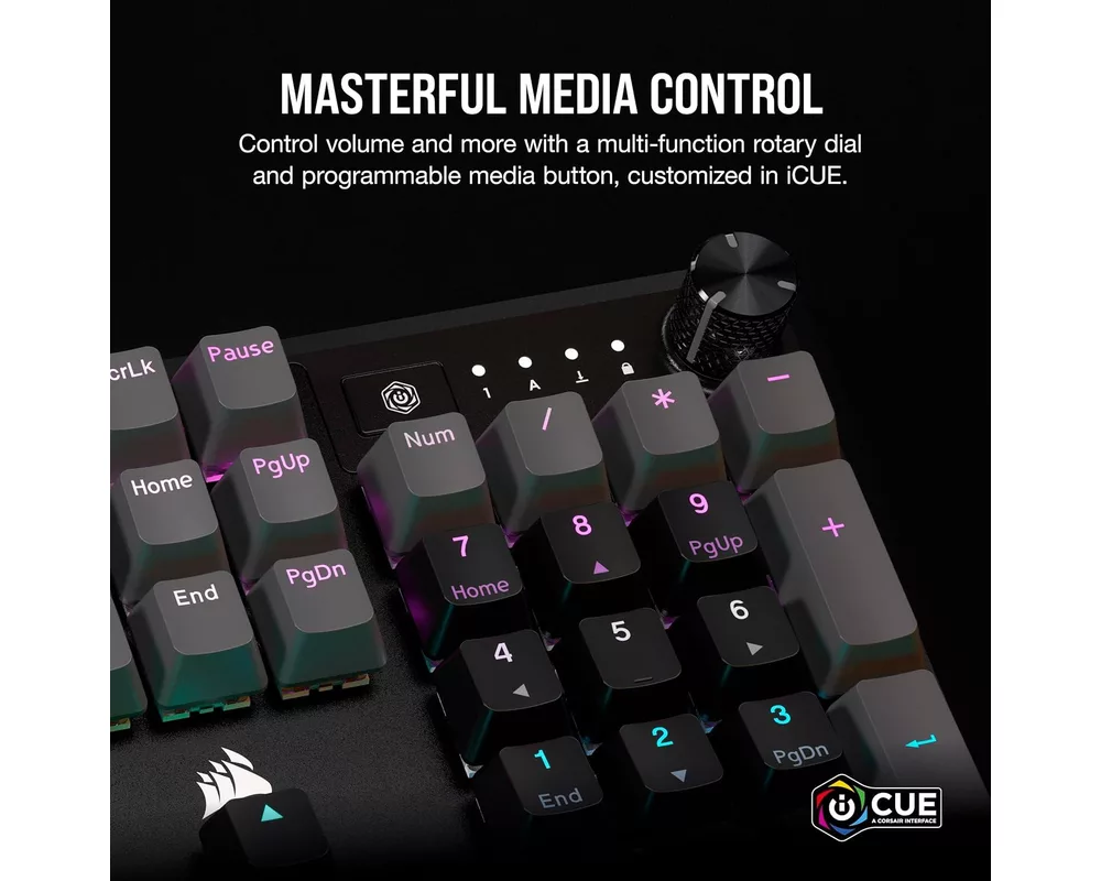 Клавиатура Corsair K70 CORE RGB Mechanical Gaming Keyboard - Carbon Gray 5