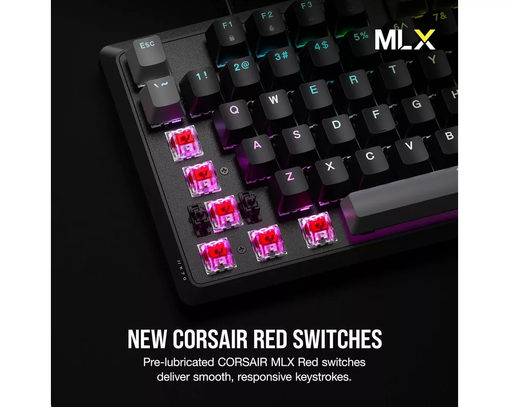 Клавиатура Corsair K70 CORE RGB Mechanical Gaming Keyboard - Carbon Gray 3