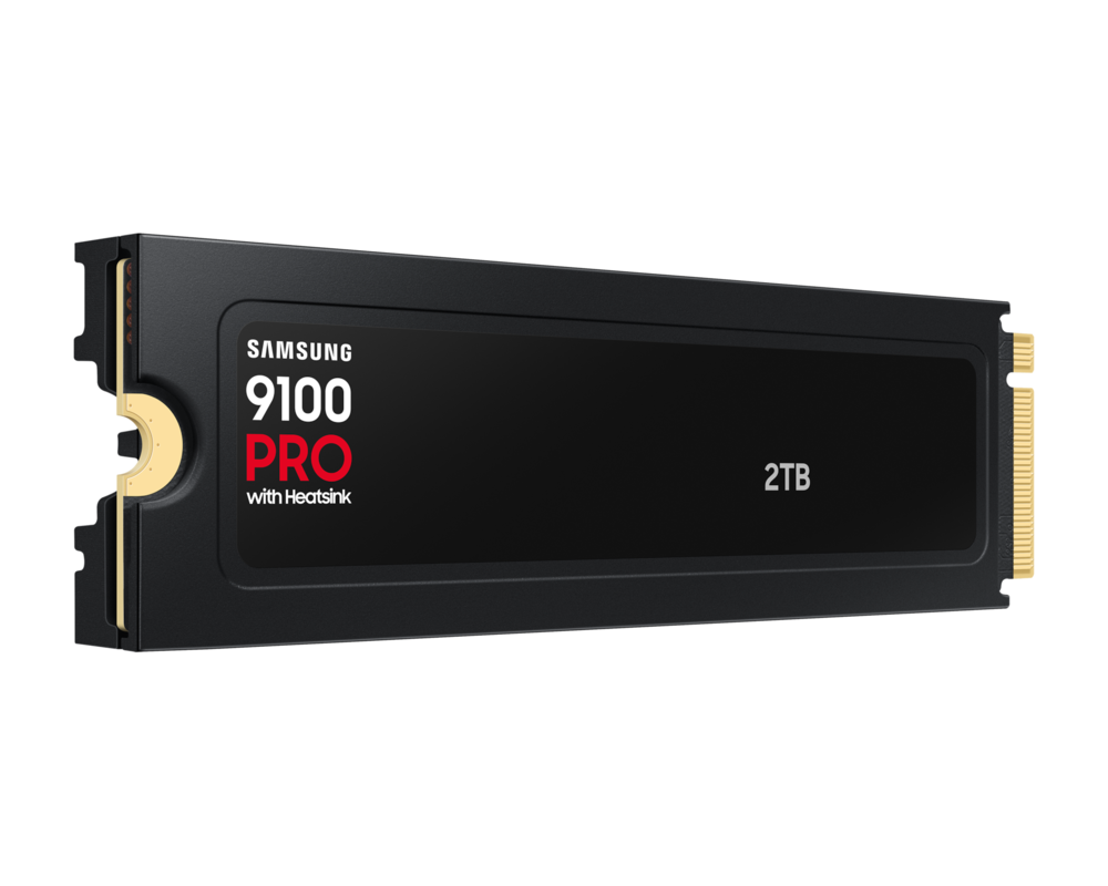SSD 2TB Samsung SSD 9100 PRO Heatsink PCIe 5.0 NVMe 2.0 M.2  Read 14700 MB/s Write 13400 MB/s 11