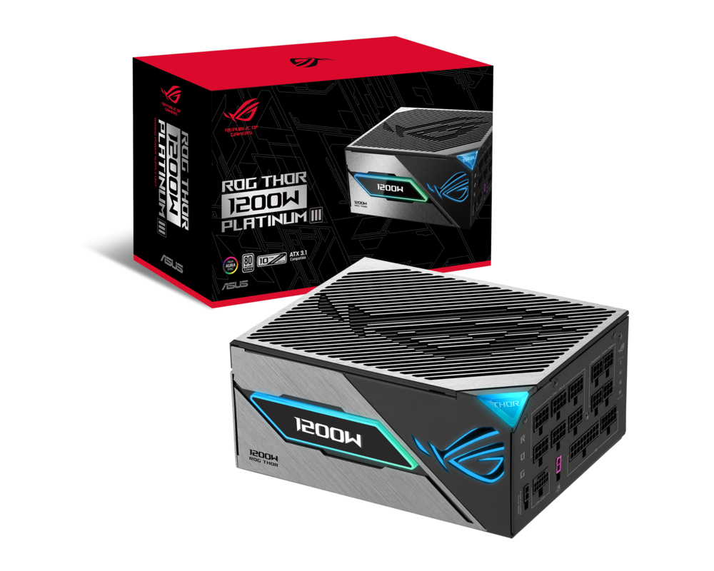 Захранване ASUS ROG THOR III 1200W , 80+ Platinum PCIe 5.1, Fully Modular 12