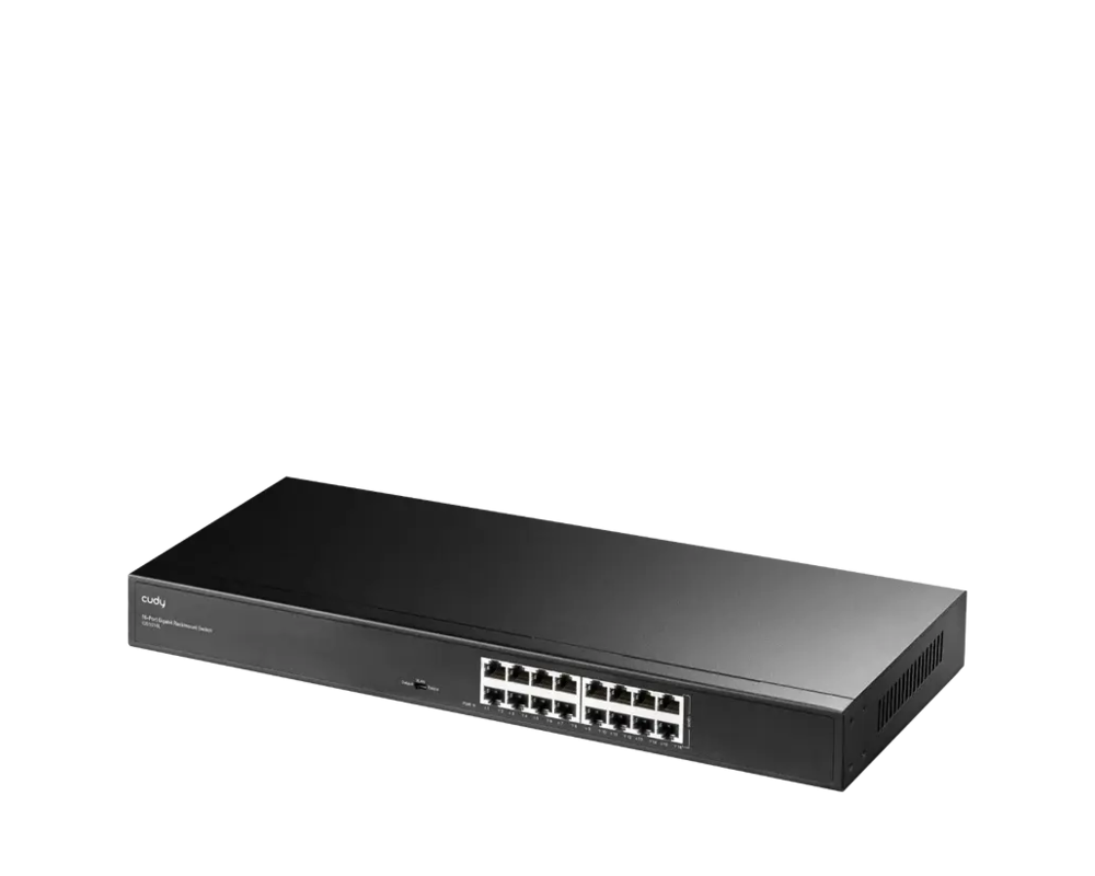 Switch (Комутатор) Суич  Cudy GS1016L, 16x порта, 10/100/1000, за 19"rack, метален 3