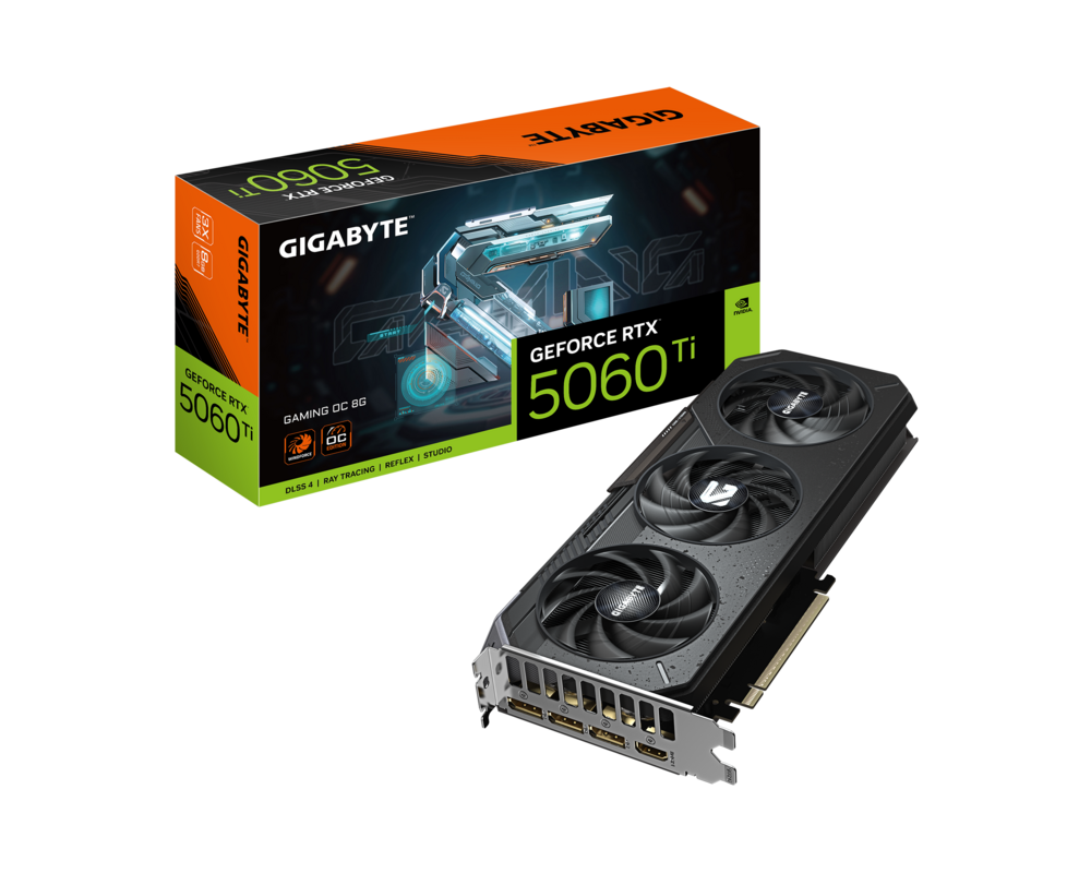 Видеокарта GIGABYTE RTX 5060 TI GAMING OC 8GB GDDR7 9