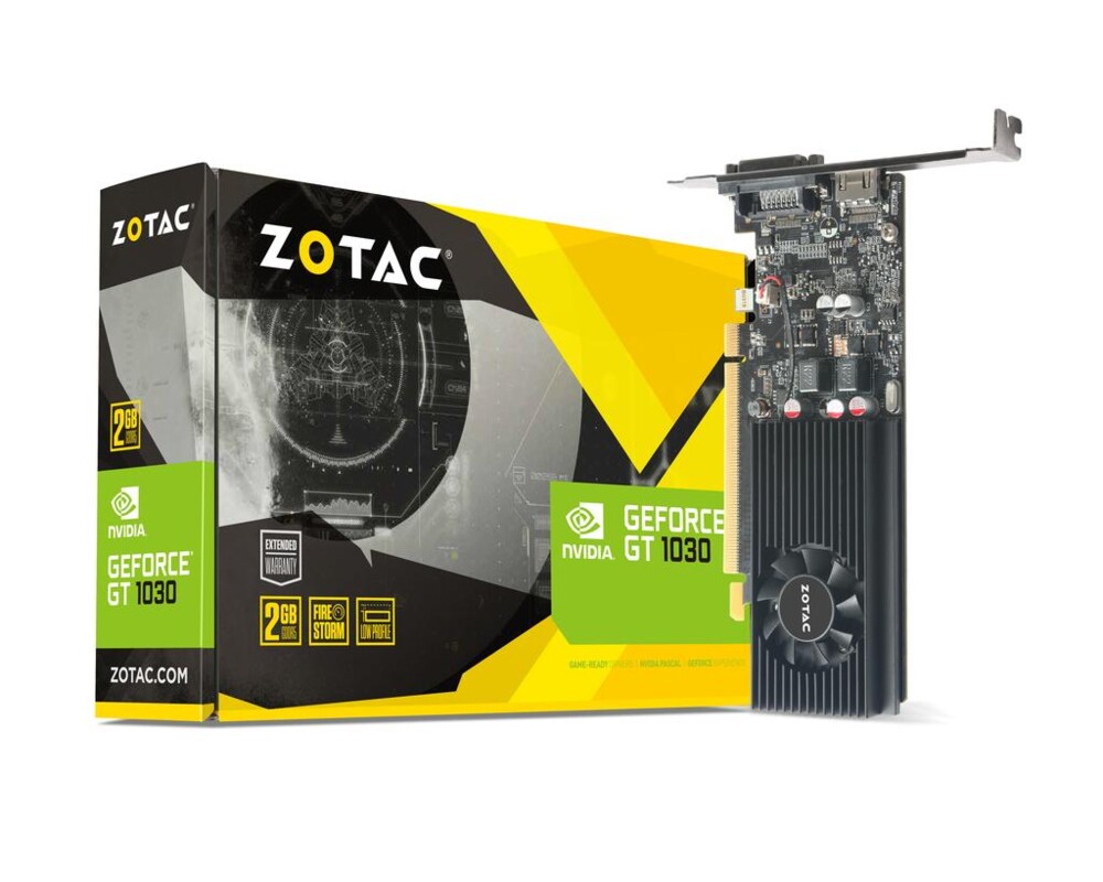 Видеокарта ZOTAC GeForce GT 1030 2GB GDDR5 Low Profile 6