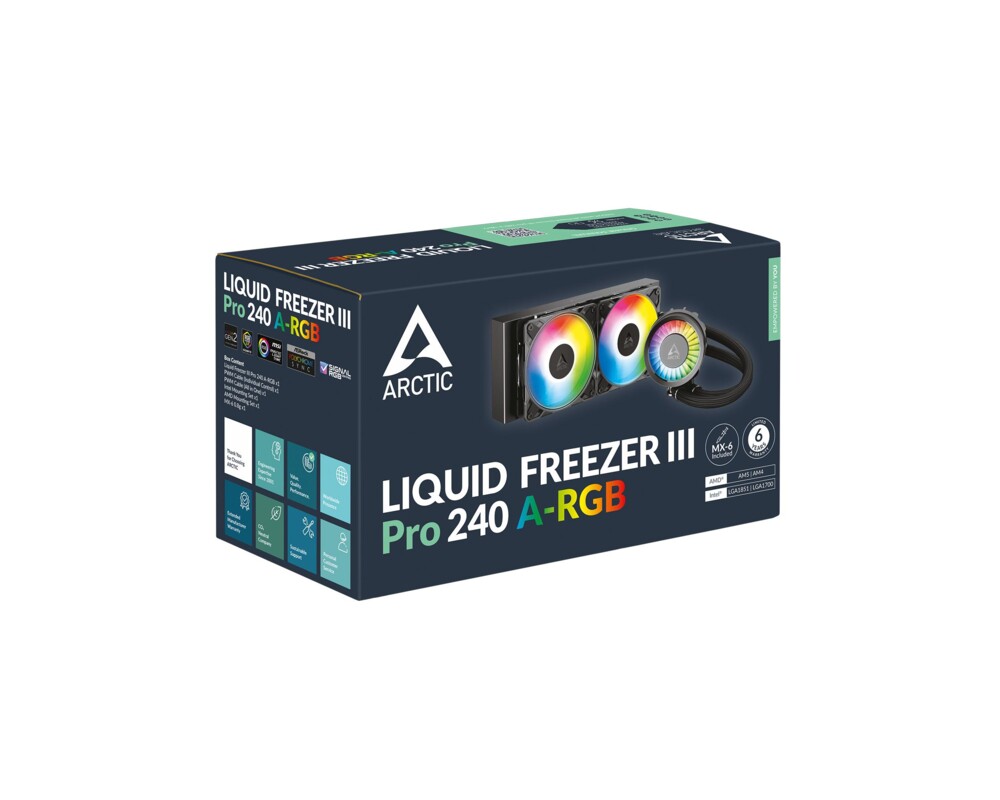 Охладител за процесор Arctic Liquid Freezer III Pro 240 A-RGB - Black 6
