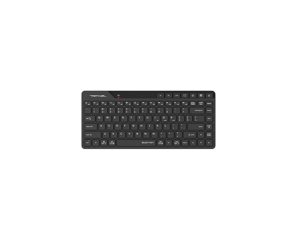 Клавиатура A4tech FBK26C AS Fstyler безжичнa мини тиха клавиатура, Multi-mode, презареждаема батерия, USB,кирилизирана 6