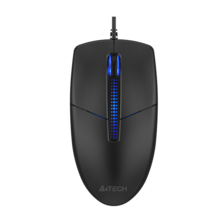  A4tech Illuminate N530S Жична безшумна мишкa черна, 1200 dpi 826361 N-530S на топ цена - PIC.bg