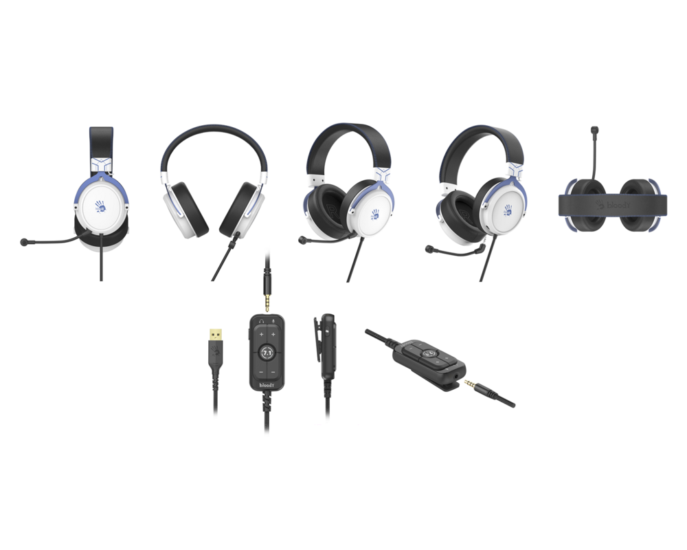 Слушалки A4tech Bloody M590i Sports Navy Геймърски жични слушалки с микрофон 2