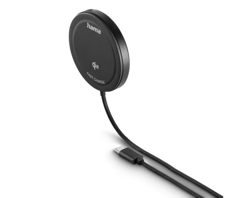 Зарядно HAMA Безжично  Qi2, 15 W, черно, за Apple 2