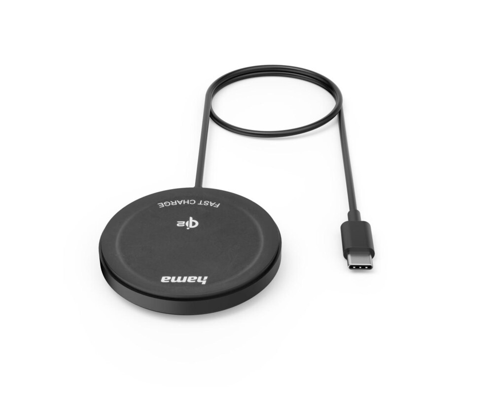 Зарядно HAMA Безжично  Qi2, 15 W, черно, за Apple 6