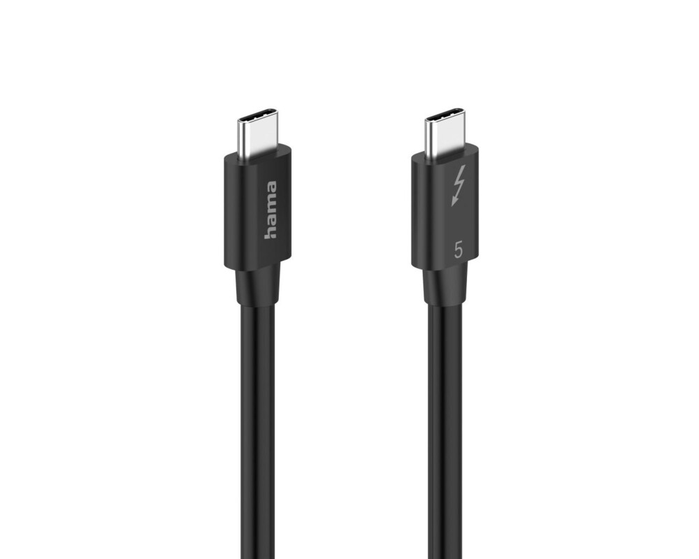 Кабел HAMA Кабел "USB-C" Thunderbolt-5, 80 Gbit/s, 5A, 240W, Ultra-HD 8K, 1.00 m 2