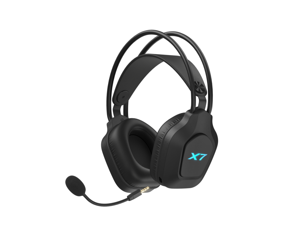 Слушалки A4tech X7 Геймърски безжични слушалки XR-200, Bluetooth, RGB, черни 3