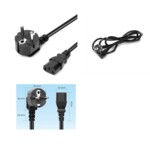 <span>Кабел</span> Estillo Захранващ кабел,0.75мм2, VDE тест, 1.8м, черен, булк опаковкан <span class='catalog-num-in-name'>EST-POWER-CABLE</span> - 