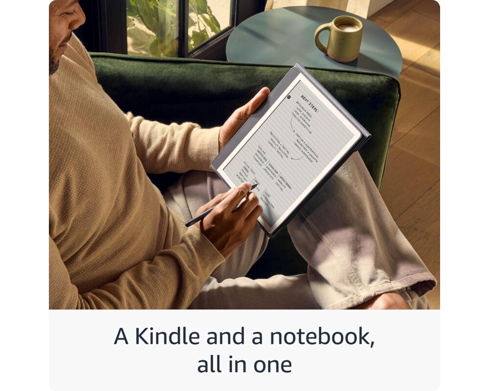 Електронна книга Amazon Kindle Scribe (2024) 64GB - 10.2" - с Premium Pen, тъмно сив 2