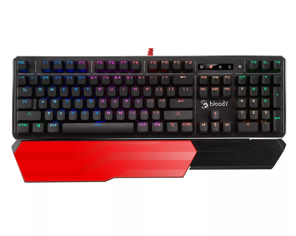Клавиатура A4tech Bloody B975 Геймърска механична клавиатура, Brown switch 3