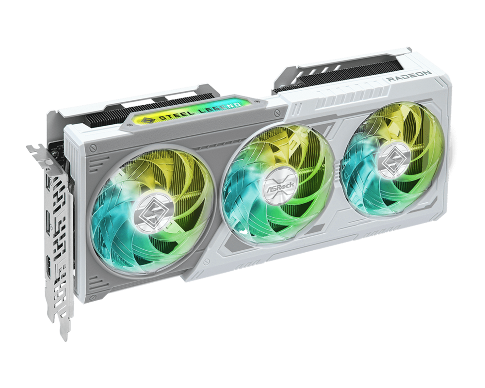 Видеокарта ASRock RADEON RX 9060 XT Steel Legend 16GB OC GDDR6 3