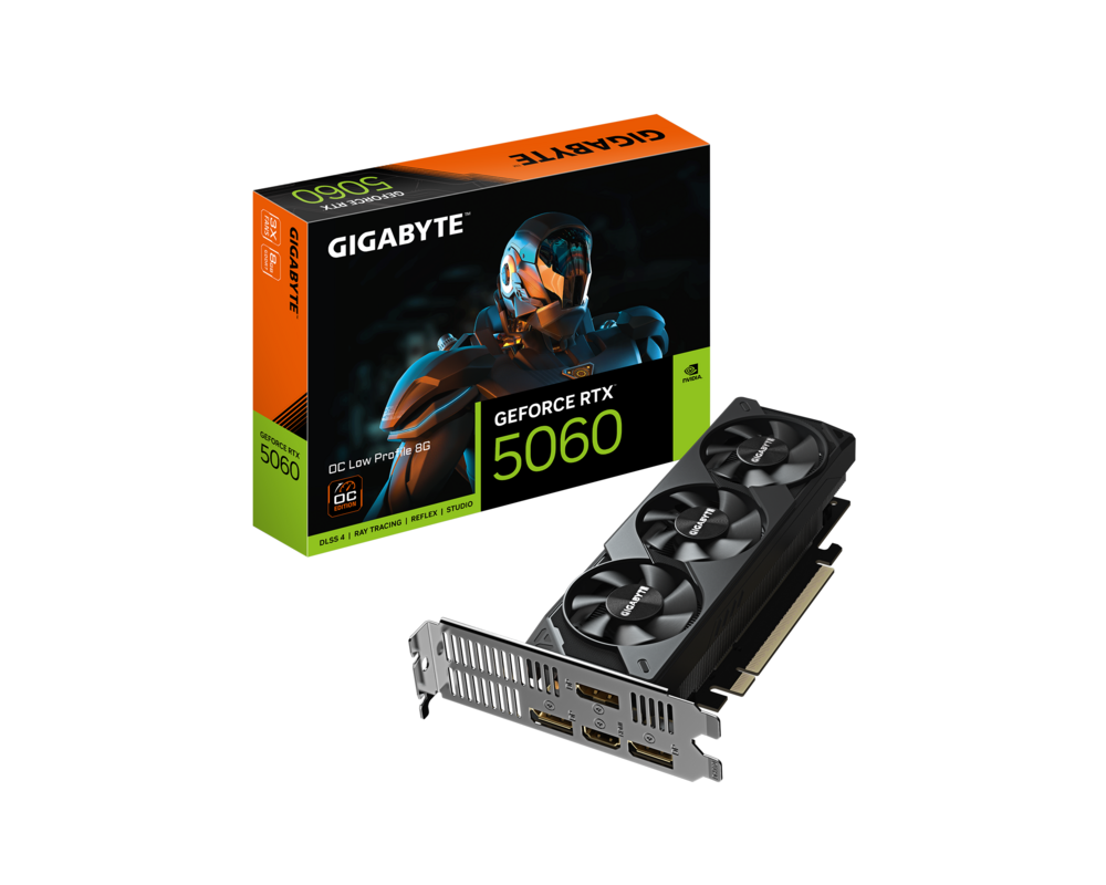 Видеокарта GIGABYTE RTX 5060 Low Profile OC 8GB GDDR7 8