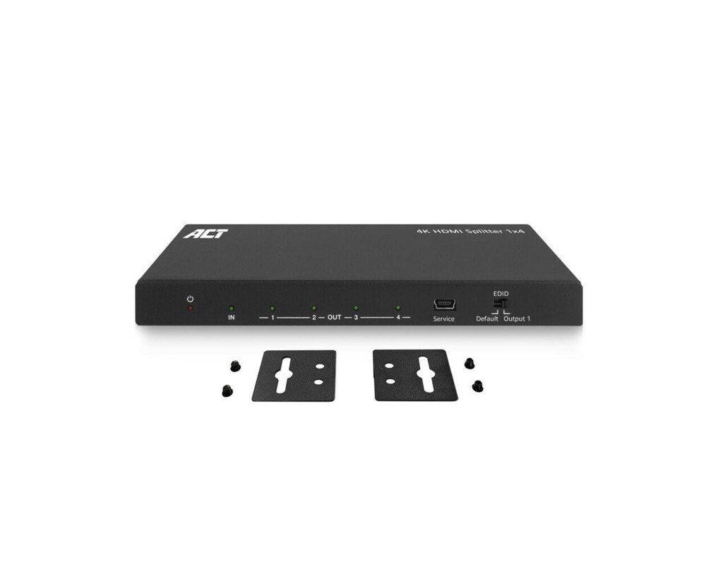 Кабел ACT HDMI Сплитер AC7832 4К HDMI сплитер, 1 вход.4 HDMI изхода 8
