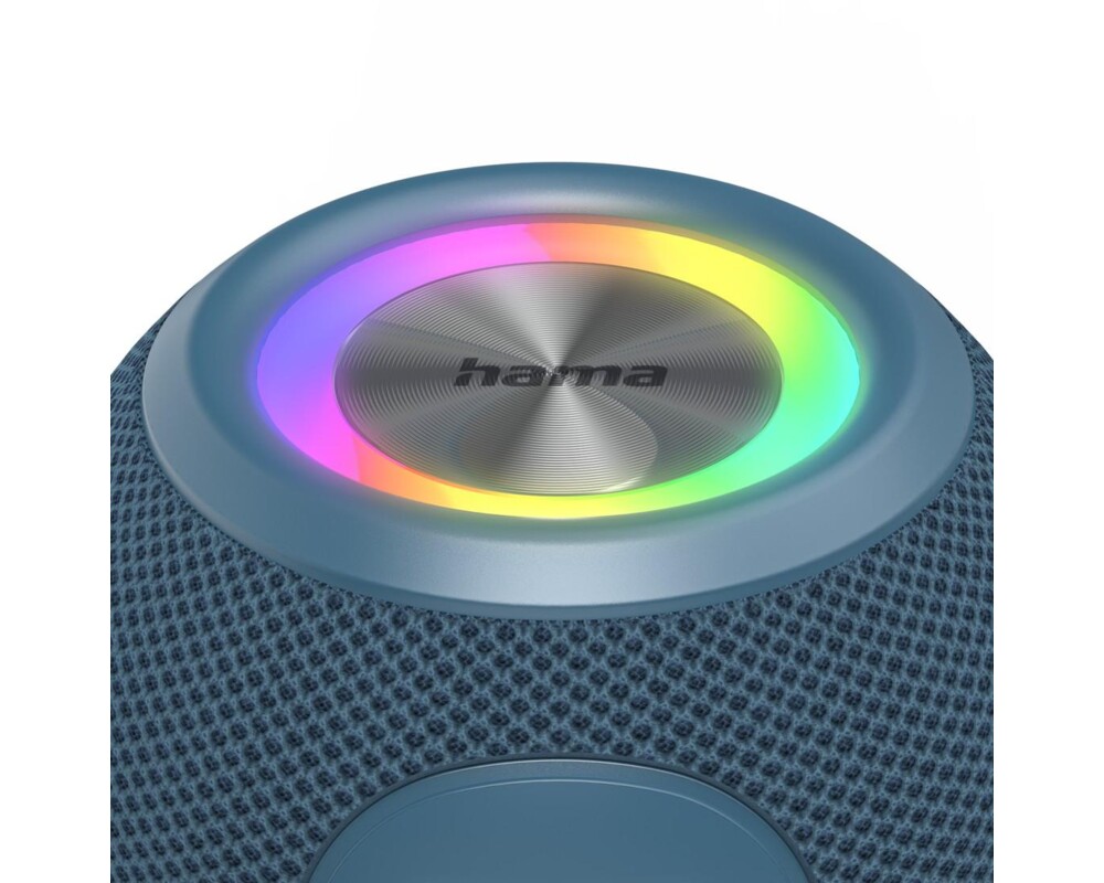 Тонколони HAMA Блутут колонка "Ball Shape Speaker", 5 светлинни режима, 5W, синя 5