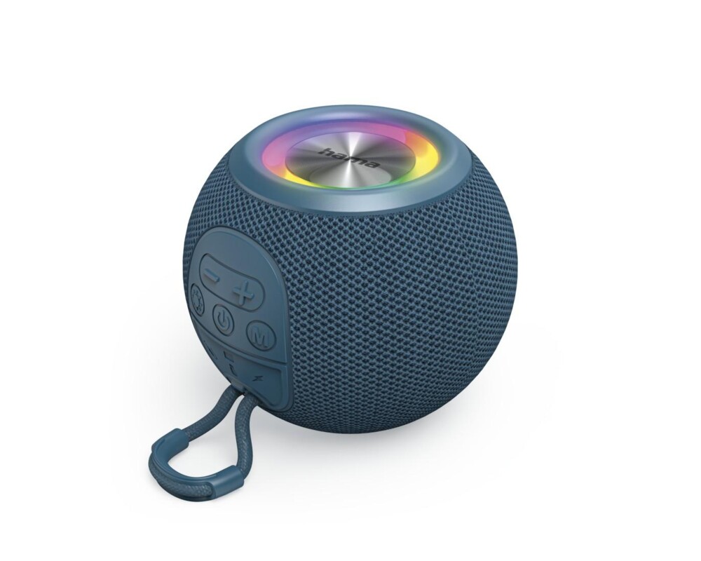 Тонколони HAMA Блутут колонка "Ball Shape Speaker", 5 светлинни режима, 5W, синя 7