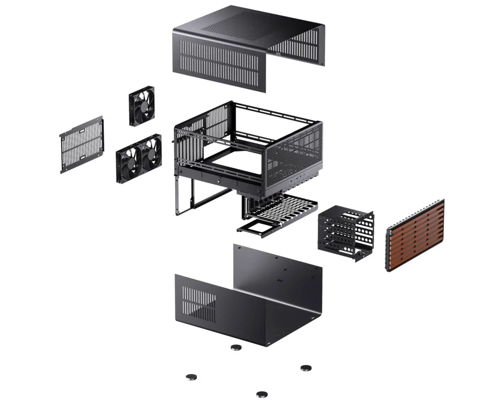 Кутия Jonsbo N5 NAS E-ATX - Black 12