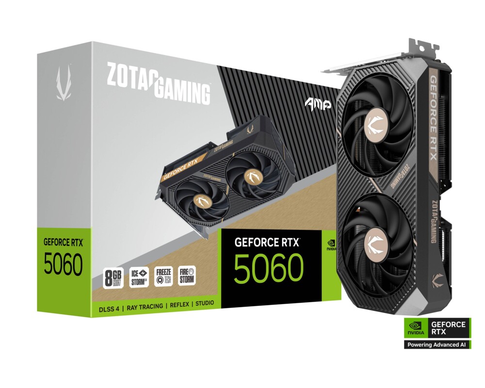 Видеокарта ZOTAC GAMING RTX 5060 AMP 8GB GDDR7 6