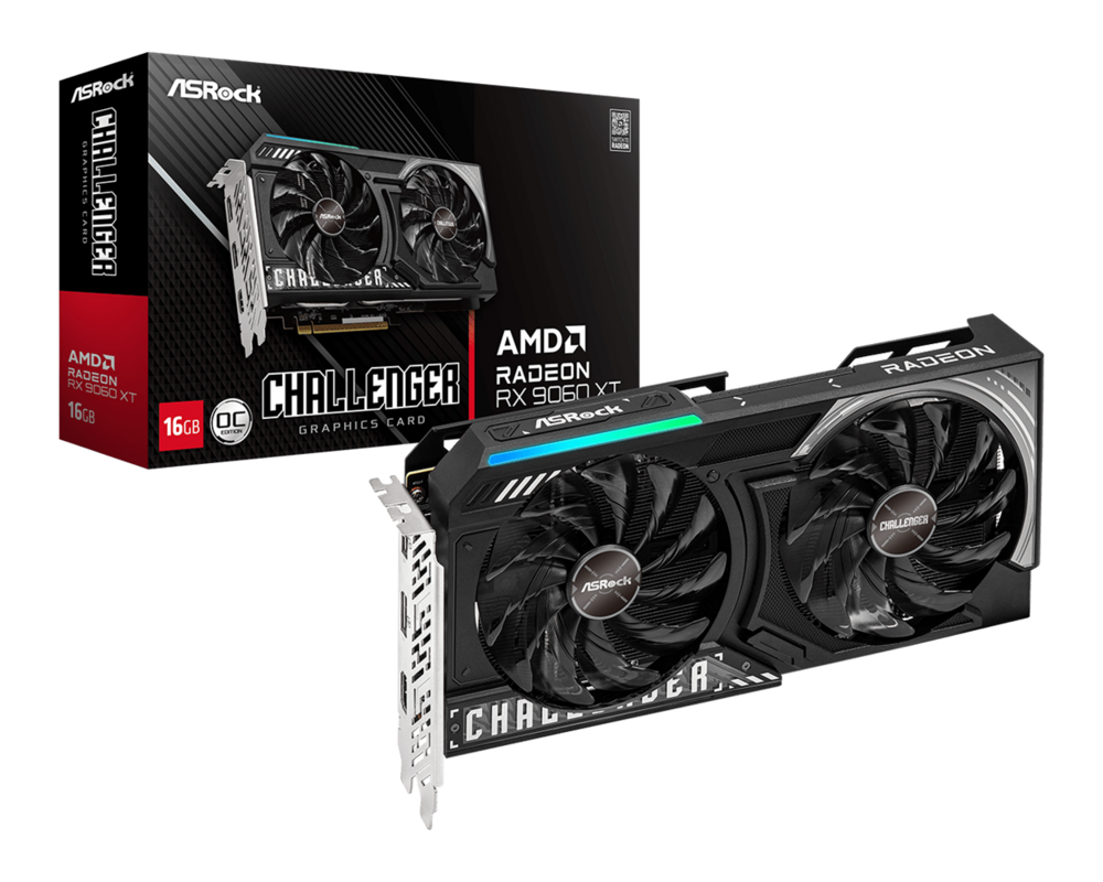 Видеокарта ASROCK AMD Radeon RX 9060 XT Challenger 16GB OC GDDR6 12