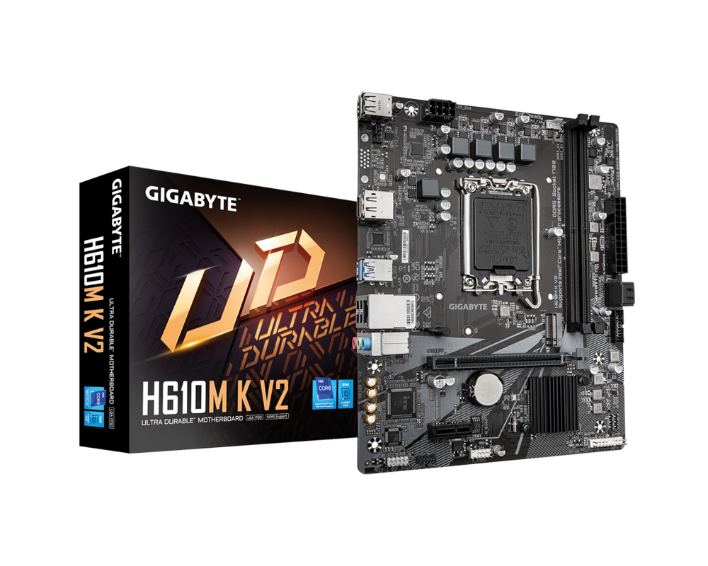 Дънна платка GIGABYTE H610M K V2 DDR5, socket 1700, Micro ATX 4