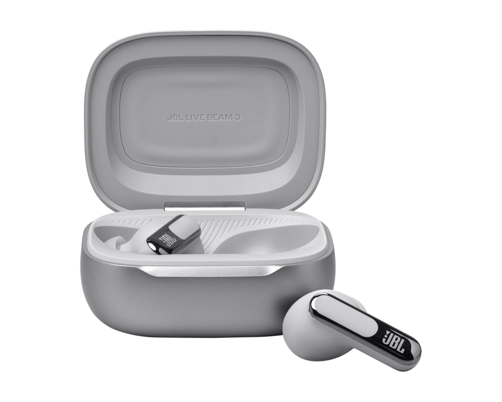 Слушалки Блутут слушалки-тапи JBL Live Beam 3 - Сребрист 6
