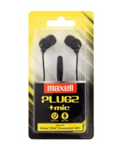  с микрофон MAXELL PLUGZ черна 832941 ML-AH-PLUGZ-BLACK на топ цена - PIC.bg