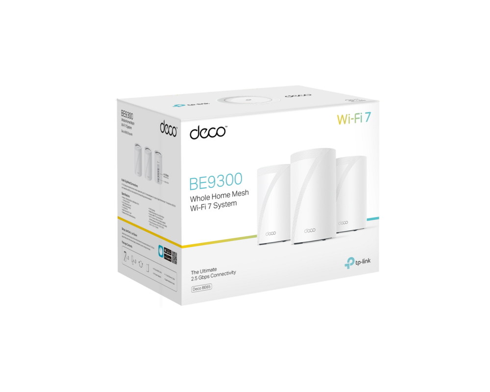 Рутер Меш система TP-Link Deco BE65 Wi-Fi 7 BE9300 - 3бр 7