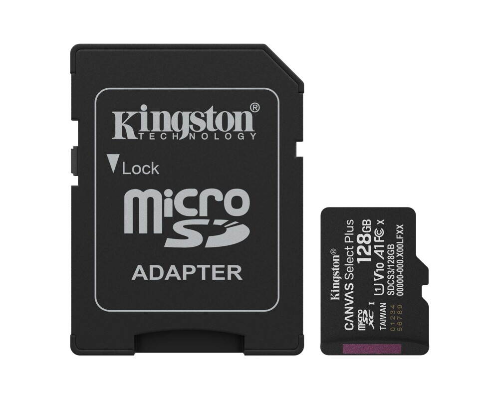 Флаш карта KINGSTON 128GB microSDXC Canvas Select Plus Gen3 150MB 5