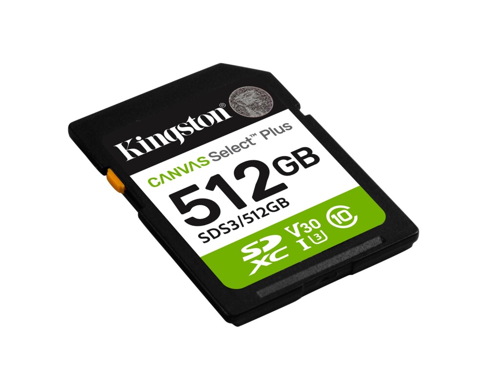 Флаш карта KINGSTON 512GB SDXC Canvas Select Plus Gen3 150MB 5