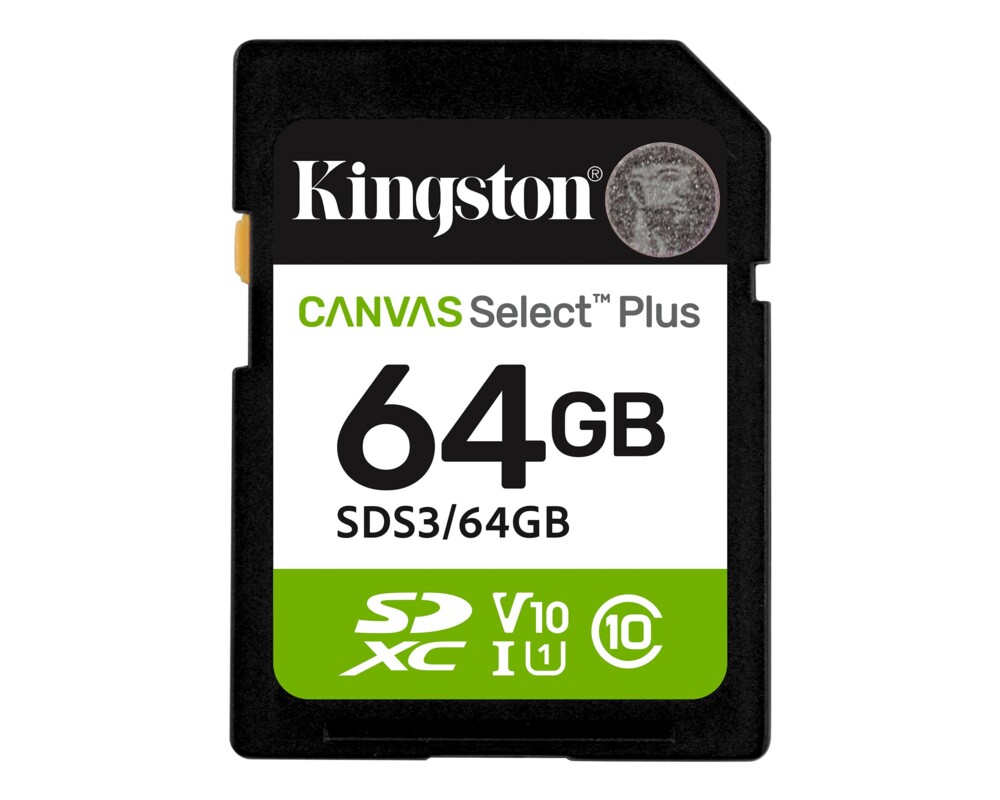 Флаш карта KINGSTON 64GB SDXC Canvas Select Plus Gen3 100MB 4