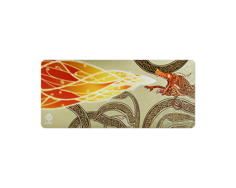 Пад за мишка Геймърски SteelSeries QcK CS2 Dragon Lore Edition - XXL