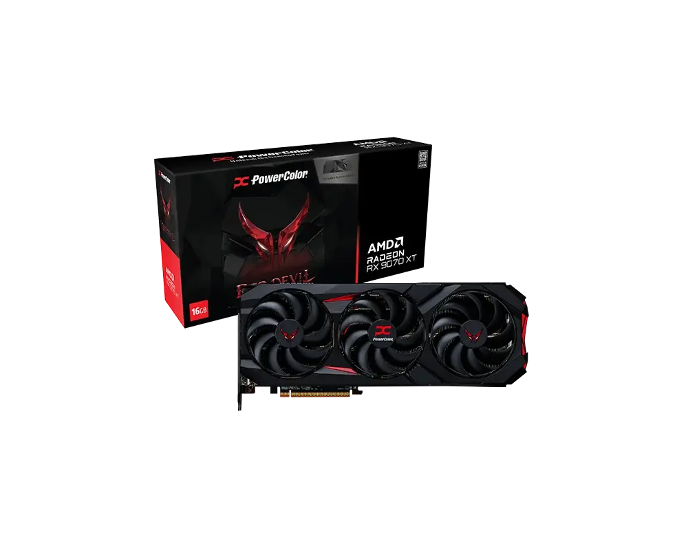 Видеокарта PowerColor Radeon RX 9070 XT Red Devil 16GB GDDR6 Backplate Special Edition 6