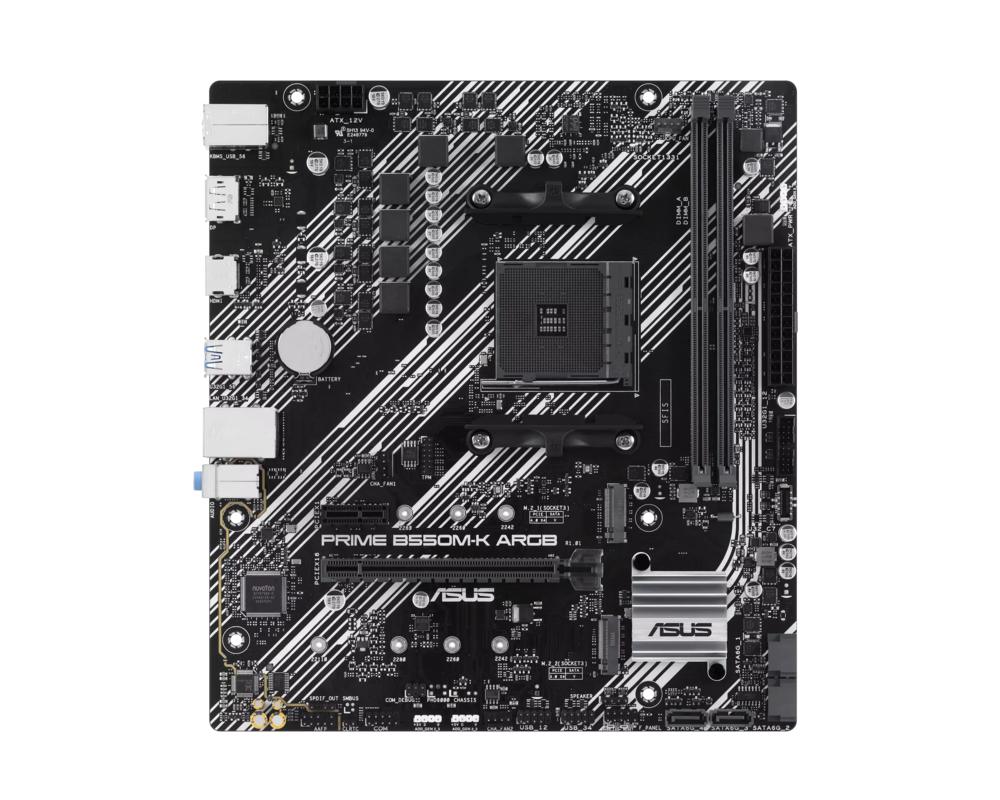 Дънна платка ASUS PRIME B550M-K ARGB /AM4 4